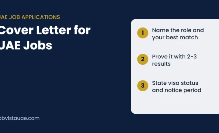 Cover letter for UAE jobs guide: name the role, prove your fit with results, and state your visa status and notice period